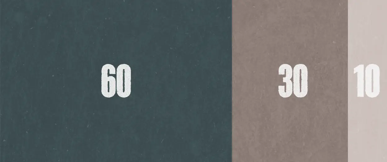 The 60-30-10 Rule in Graphic Design